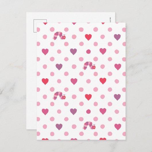 エリック・カレ |バレンタインハート水玉模様パターン ポストカード (正面/裏面)