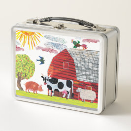 エリック・カレ |ファームシカラフルーン メタルランチボックス