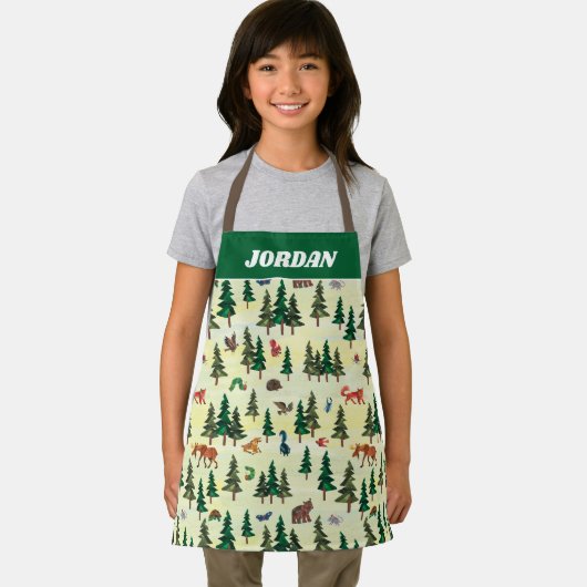 エリック・カレ |フォレストのおもしろいパターンの準備完了 エプロン (インサイチュ)