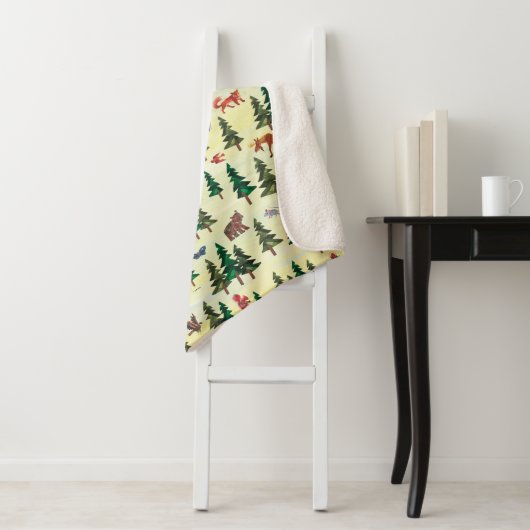 エリック・カレ |フォレストのおもしろいパターンの準備完了 シェルパブランケット (インサイチュ)