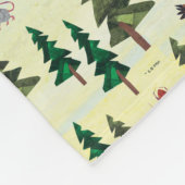 エリック・カレ |フォレストのおもしろいパターンの準備完了 フリースブランケット (角)