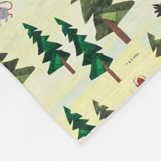 エリック・カレ |フォレストのおもしろいパターンの準備完了 フリースブランケット (角)