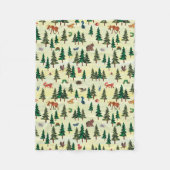 エリック・カレ |フォレストのおもしろいパターンの準備完了 フリースブランケット (正面)