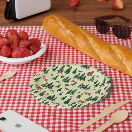 エリック・カレ |フォレストのおもしろいパターンの準備完了 ペーパープレート (ピクニック)