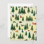 エリック・カレ |フォレストのおもしろいパターンの準備完了 ポストカード (正面/裏面)