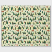 エリック・カレ |フォレストのおもしろいパターンの準備完了 ラッピングペーパー (フラット)