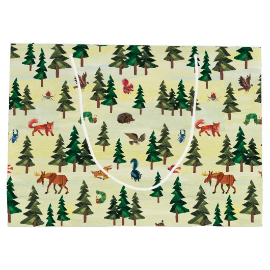 エリック・カレ |フォレストのおもしろいパターンの準備完了 ラージペーパーバッグ (裏面)