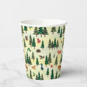 エリック・カレ |フォレストのおもしろいパターンの準備完了 紙コップ (左)