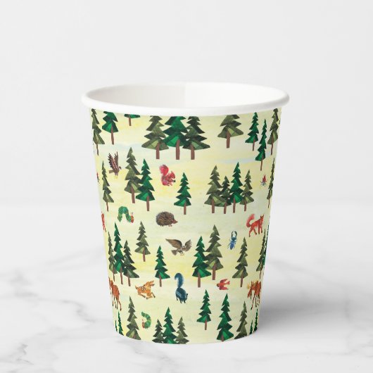 エリック・カレ |フォレストのおもしろいパターンの準備完了 紙コップ (左)