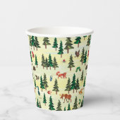 エリック・カレ |フォレストのおもしろいパターンの準備完了 紙コップ (正面)