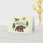 エリック・カレ |フォレストの準備おもしろい カード (黄色い花)