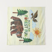 エリック・カレ |フォレストの準備おもしろい タペストリー (正面(横))