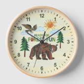 エリック・カレ |フォレストの準備おもしろい 壁時計 (正面)