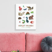 エリック・カレ | フォレスト・フレンズが一緒に幸せ キャンバスプリント (インサイチュ (リビング))
