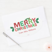 エリック・カレ | メリークリスマス 楕円形シール (封筒)