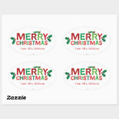 エリック・カレ | メリークリスマス 楕円形シール (シート)