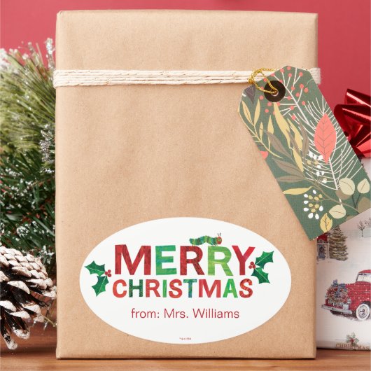 エリック・カレ | メリークリスマス 楕円形シール (クリスマス)