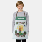 エリック・カレ | 外に出よう エプロン (着用した状態)