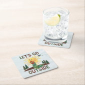 エリック・カレ | 外に出よう スクエアペーパーコースター (インサイチュ)