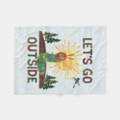 エリック・カレ | 外に出よう フリースブランケット (正面(横))