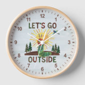 エリック・カレ | 外に出よう 壁時計 (正面)