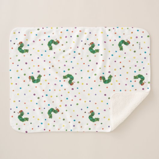 エリック・カレ |軌跡とドットのパターン シェルパブランケット (正面(横))