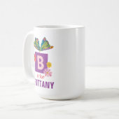 エリック・カレ | Bは蝶 コーヒーマグカップ (正面左)