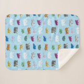 エリック・カレ | Polar Bear - Winter Friends シェルパブランケット (正面(横))