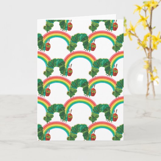 エリック・カレ | The Very Hunged Caterpillar Pattern カード (黄色い花)