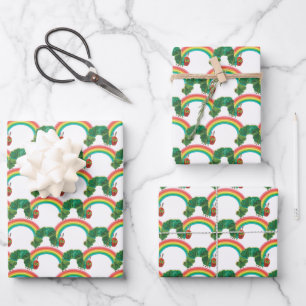 エリック・カレ   The Very Hunged Caterpillar Pattern ラッピングペーパーシート