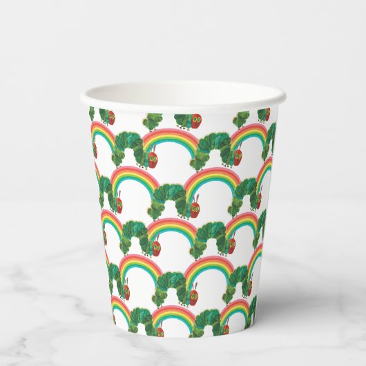 エリック・カレ | The Very Hunged Caterpillar Pattern 紙コップ (裏面)