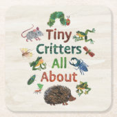 エリック・カレ | Tiny Critter About スクエアペーパーコースター (正面)