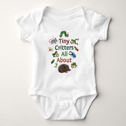 エリック・カレ | Tiny Critter About ベビーボディスーツ (正面)