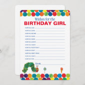 エリック・カールの大好きな幼虫の誕生日メッセージ ノートカード (正面/裏面)