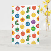 エリック・カール | クリスマスケータピラー柄 カード (黄色い花)