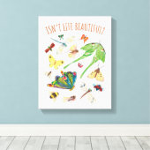 エリック・カール | 人生って素敵ね キャンバスプリント (インサイチュ (ウッドフロア))