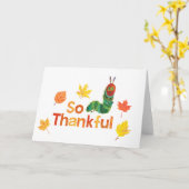 エリック・カール | 感謝のカタピラー カード (黄色い花)