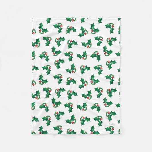 エリック・カーレ・クリスマス・キャタピラ フリースブランケット (正面)
