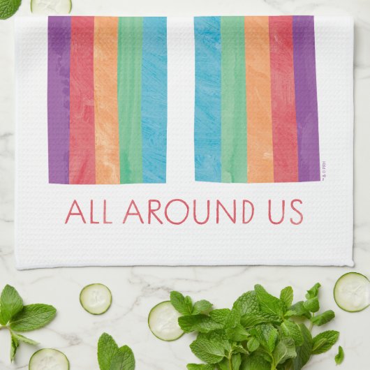 エリック・カーレ | 美しいは私たちのまわりに全員 キッチンタオル (折り畳み)