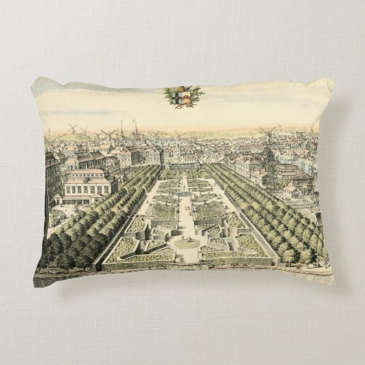 エリック・ダールフォーマルバーグによる庭園の空中眺め アクセントクッション (正面)