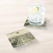 エリック・ダールフォーマルバーグによる庭園の空中眺め ガラスコースター (アングル)