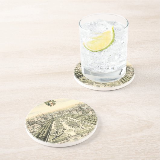 エリック・ダールフォーマルバーグによる庭園の空中眺め コースター (側面)