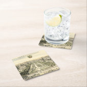 エリック・ダールフォーマルバーグによる庭園の空中眺め スクエアペーパーコースター (インサイチュ)