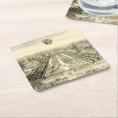 エリック・ダールフォーマルバーグによる庭園の空中眺め スクエアペーパーコースター (アングル)