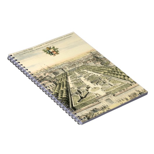 エリック・ダールフォーマルバーグによる庭園の空中眺め ノートブック (右側)