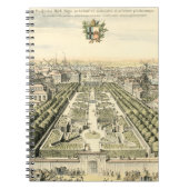 エリック・ダールフォーマルバーグによる庭園の空中眺め ノートブック (正面)