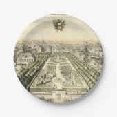 エリック・ダールフォーマルバーグによる庭園の空中眺め ペーパープレート (正面)