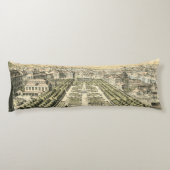 エリック・ダールフォーマルバーグによる庭園の空中眺め ボディピロー (裏面)