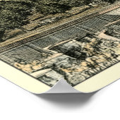 エリック・ダールフォーマルバーグによる庭園の空中眺め ポスター (角)