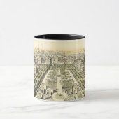 エリック・ダールフォーマルバーグによる庭園の空中眺め マグカップ (中央)